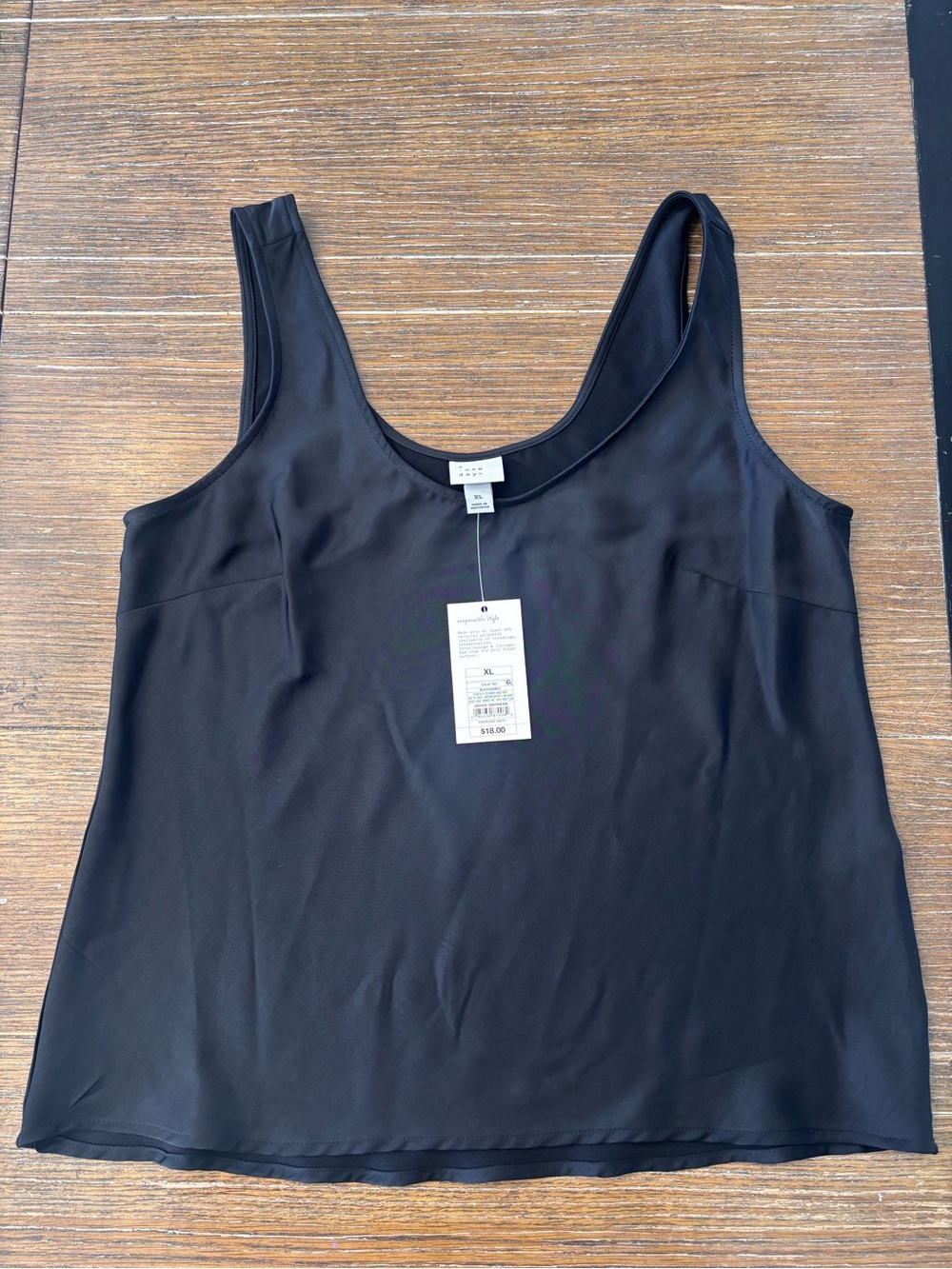 a new day Black Scoop Neck Tank Top